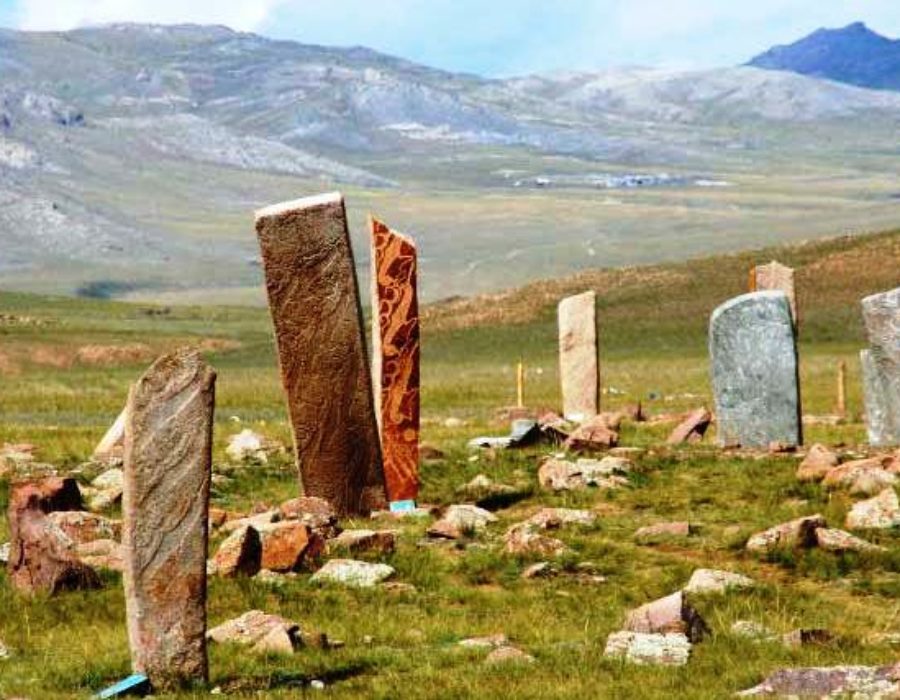 Hirschsteine in Mongolei