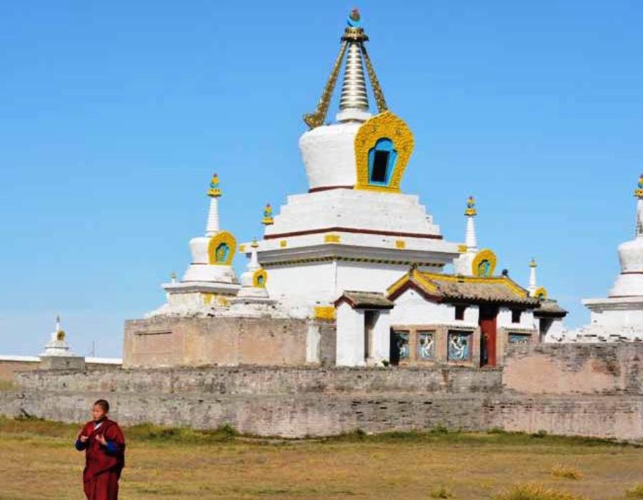 Das prunkvolle Klostergebäude von Erdene Zuu