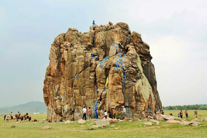 Taikhar Felsen in Arkhangai, Mongolei