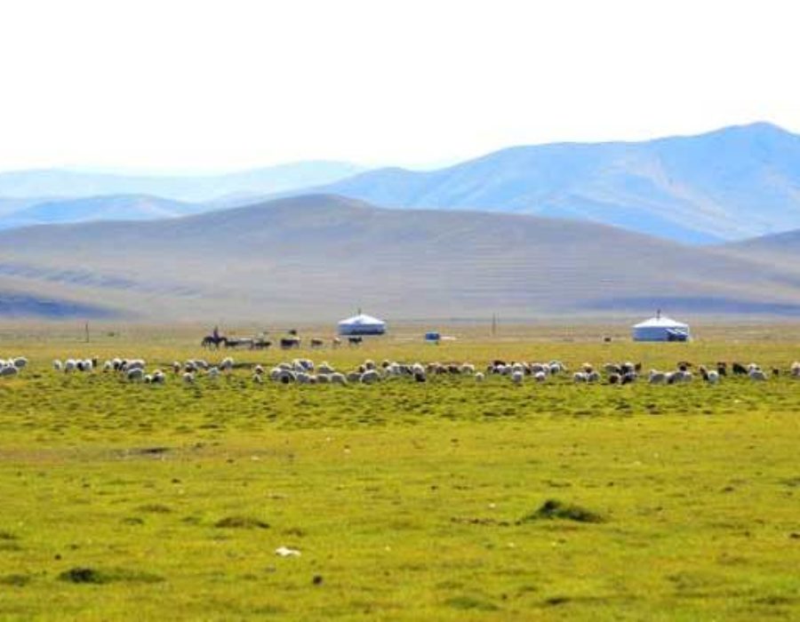 Einzigartige Mongolei-Landschaft