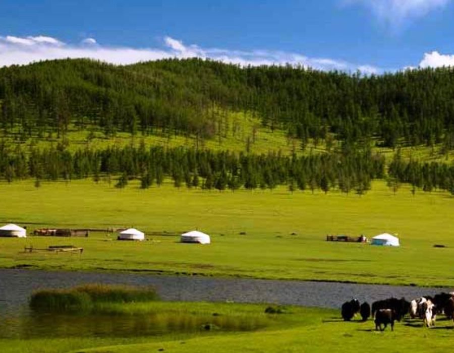 tsenkher, Mongolei Landschaft
