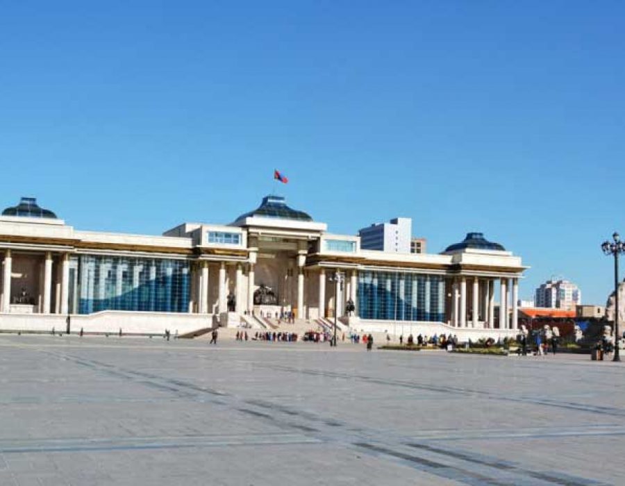 Sukhbaatar Platz in Ulaanbaatar