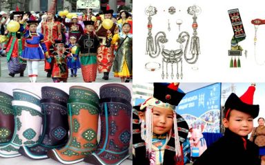 MONGOLISCHE NATIONAL TRACHT