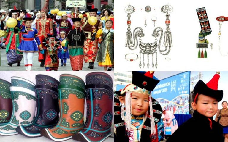 MONGOLISCHE NATIONAL TRACHT