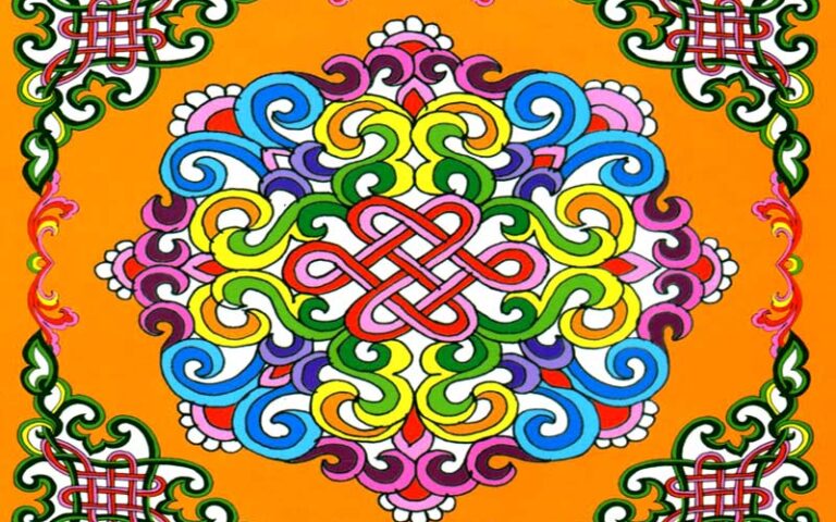 Mongolische Ornamenten