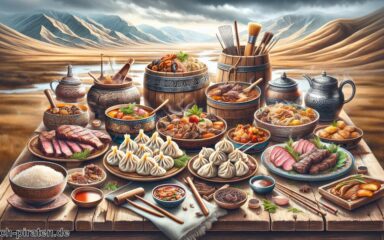 MONGOLISCHE TYPISCHE GERICHTE