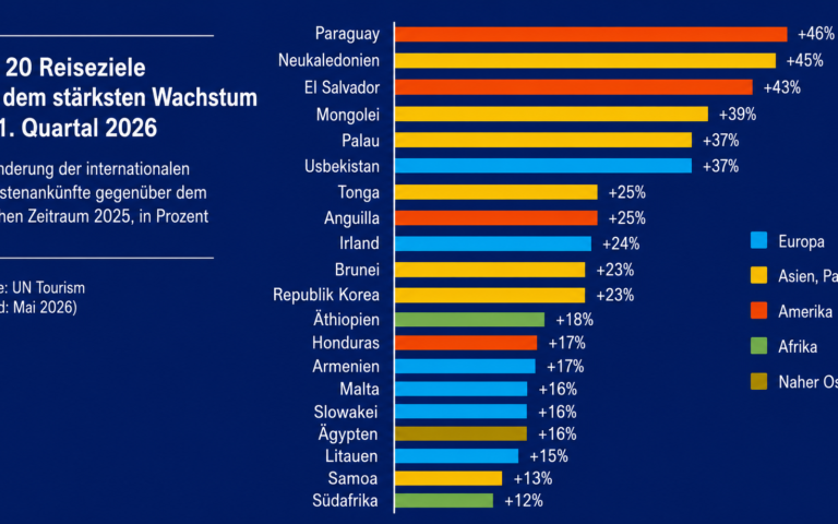 Die Mongolei belegt weltweit den vierten Platz beim Tourismuswachstum